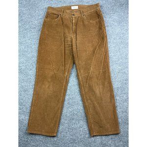 St. John's Bay Corudory Pants Men's W34 x L30 Brown Straight Leg 100% Cotton